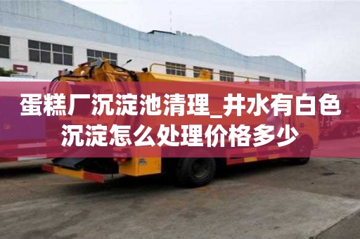 蛋糕厂沉淀池清理_井水有白色沉淀怎么处理价格多少