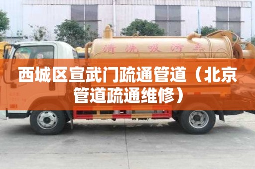 西城区宣武门疏通管道（北京管道疏通维修）