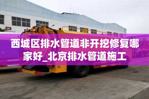 西城区排水管道非开挖修复哪家好_北京排水管道施工