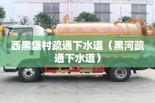 西黑垡村疏通下水道（黑河疏通下水道）