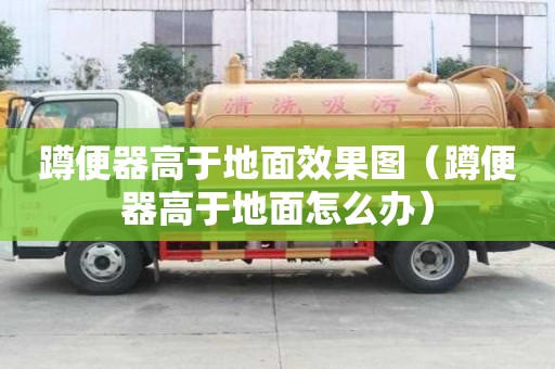 蹲便器高于地面效果图（蹲便器高于地面怎么办）