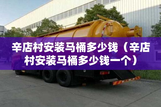 辛店村安装马桶多少钱（辛店村安装马桶多少钱一个）