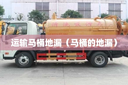 运输马桶地漏（马桶的地漏）