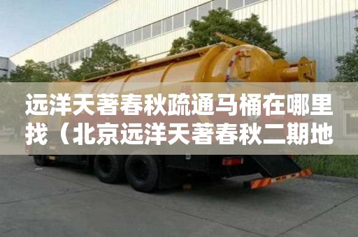 远洋天著春秋疏通马桶在哪里找（北京远洋天著春秋二期地址）