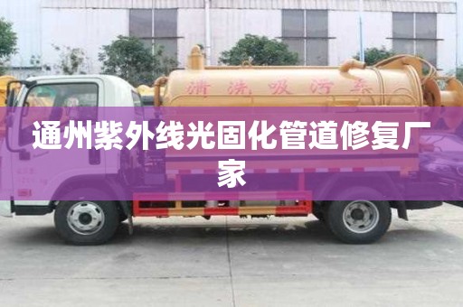 通州紫外线光固化管道修复厂家