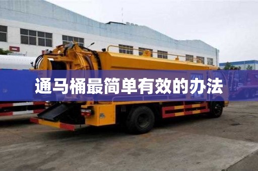 通马桶最简单有效的办法