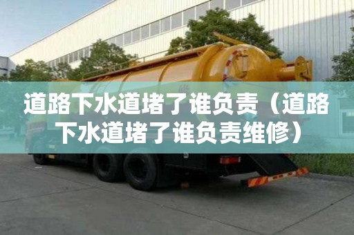 道路下水道堵了谁负责（道路下水道堵了谁负责维修）