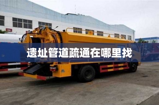 遗址管道疏通在哪里找