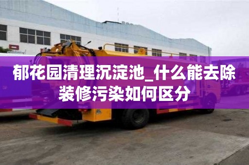 郁花园清理沉淀池_什么能去除装修污染如何区分