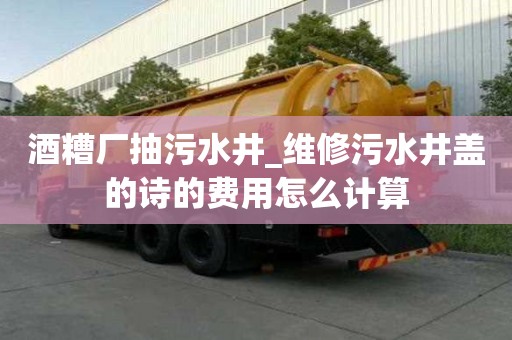 酒糟厂抽污水井_维修污水井盖的诗的费用怎么计算