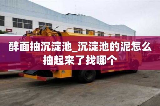 醉面抽沉淀池_沉淀池的泥怎么抽起来了找哪个