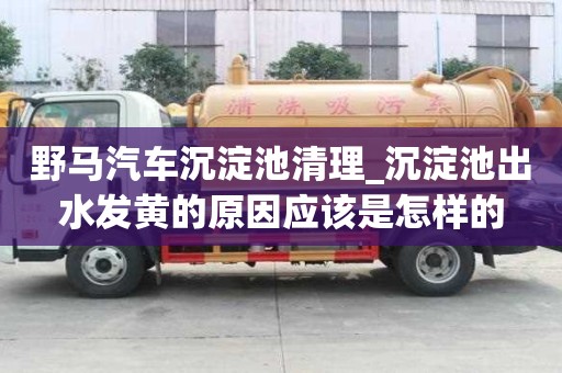 野马汽车沉淀池清理_沉淀池出水发黄的原因应该是怎样的