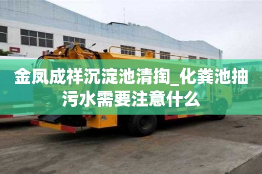 金凤成祥沉淀池清掏_化粪池抽污水需要注意什么