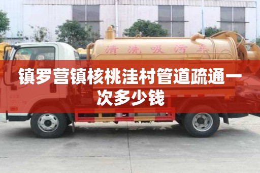镇罗营镇核桃洼村管道疏通一次多少钱 镇罗营镇核桃洼村管道疏通一次多少钱