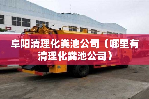 阜阳清理化粪池公司（哪里有清理化粪池公司）
