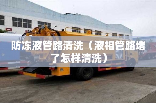 防冻液管路清洗（液相管路堵了怎样清洗）