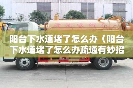 阳台下水道堵了怎么办（阳台下水道堵了怎么办疏通有妙招）