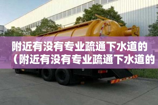 附近有没有专业疏通下水道的（附近有没有专业疏通下水道的地方）