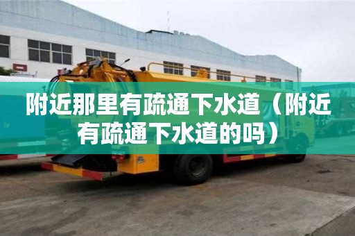 附近那里有疏通下水道（附近有疏通下水道的吗）
