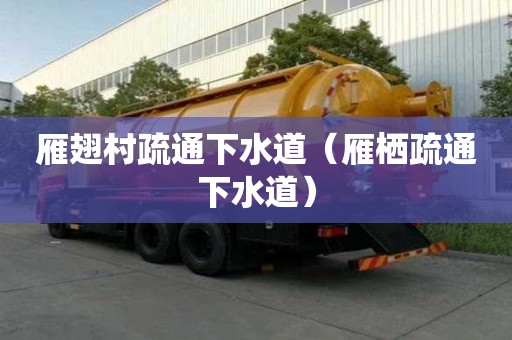 雁翅村疏通下水道（雁栖疏通下水道）