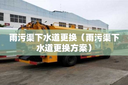 雨污渠下水道更换（雨污渠下水道更换方案）