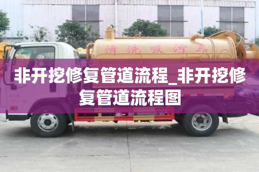 非开挖修复管道流程_非开挖修复管道流程图