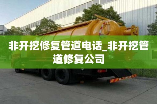 非开挖修复管道电话_非开挖管道修复公司