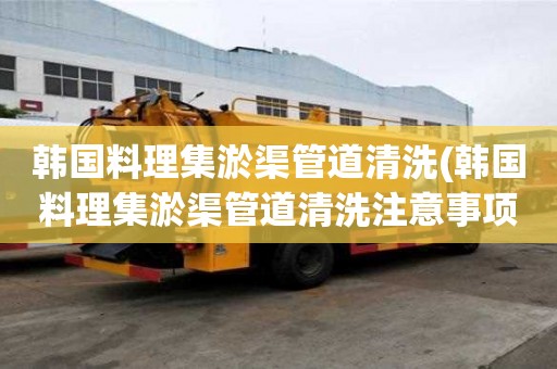 韩国料理集淤渠管道清洗(韩国料理集淤渠管道清洗注意事项)