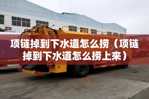 项链掉到下水道怎么捞（项链掉到下水道怎么捞上来）