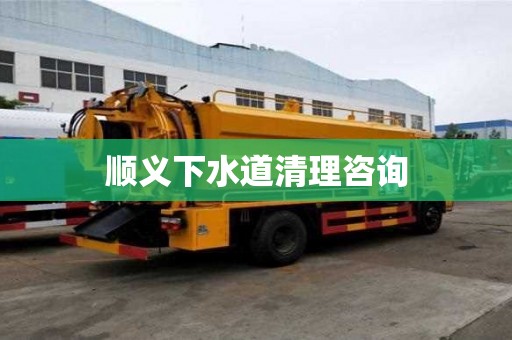 顺义下水道清理咨询