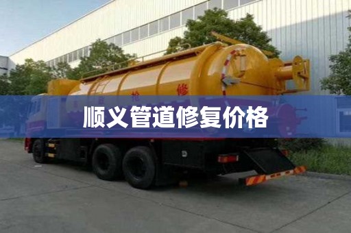 顺义管道修复价格