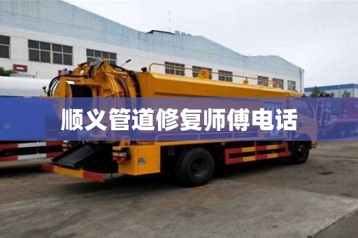 顺义管道修复师傅电话
