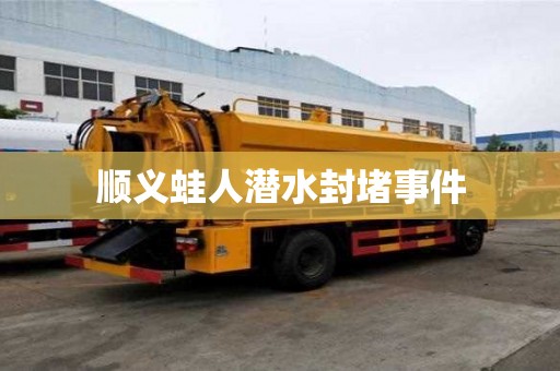 顺义蛙人潜水封堵事件