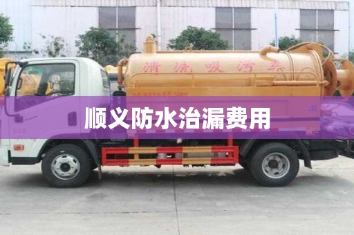 顺义防水治漏费用