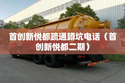 首创新悦都疏通蹲坑电话（首创新悦都二期）