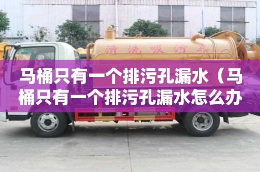 马桶只有一个排污孔漏水（马桶只有一个排污孔漏水怎么办）