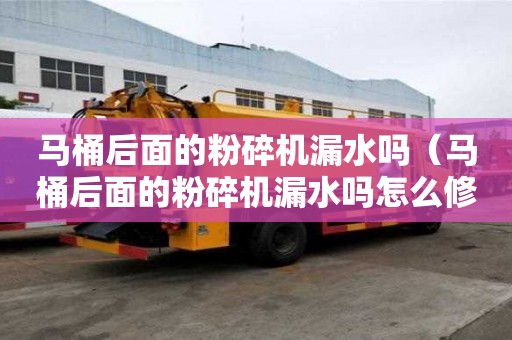 马桶后面的粉碎机漏水吗（马桶后面的粉碎机漏水吗怎么修）