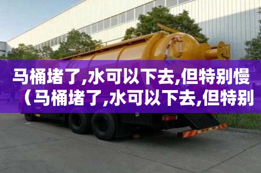马桶堵了,水可以下去,但特别慢（马桶堵了,水可以下去,但特别慢怎么办）