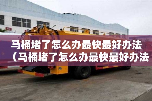 马桶堵了怎么办最快最好办法（马桶堵了怎么办最快最好办法解决）