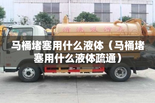 马桶堵塞用什么液体（马桶堵塞用什么液体疏通）