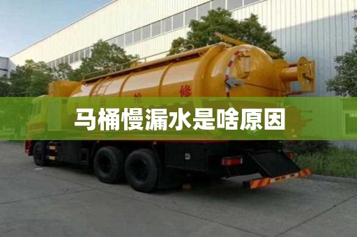 马桶慢漏水是啥原因