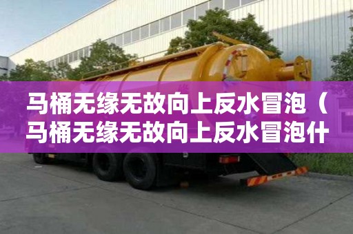 马桶无缘无故向上反水冒泡(马桶无缘无故向上反水冒泡什么原因) 马桶无缘无故向上反水冒泡(马桶无缘无故向上反水冒泡什么原因)