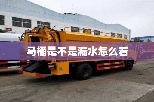 马桶是不是漏水怎么看 马桶是不是漏水怎么看