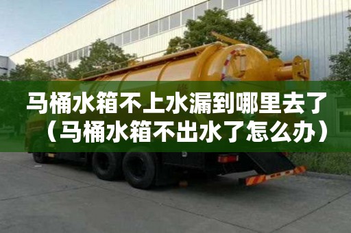 马桶水箱不上水漏到哪里去了（马桶水箱不出水了怎么办）