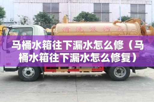 马桶水箱往下漏水怎么修（马桶水箱往下漏水怎么修复）