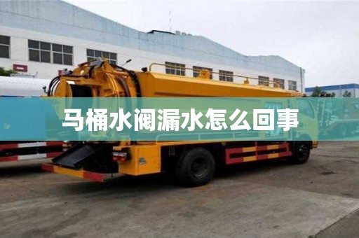 马桶水阀漏水怎么回事