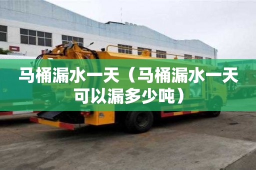 马桶漏水一天（马桶漏水一天可以漏多少吨）