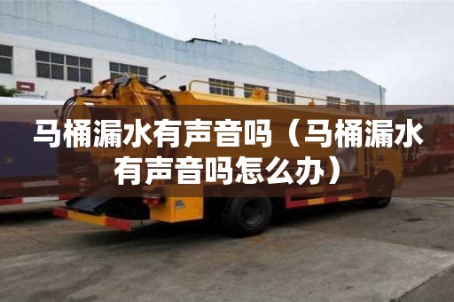 马桶漏水有声音吗（马桶漏水有声音吗怎么办）