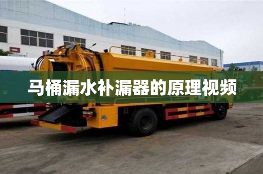 马桶漏水补漏器的原理视频