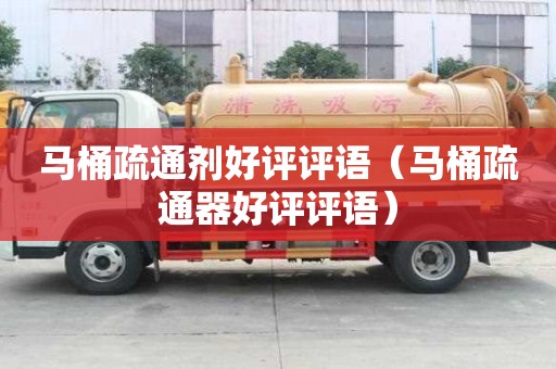 马桶疏通剂好评评语（马桶疏通器好评评语）